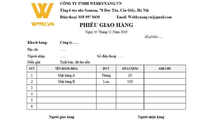 phieu-giao-hang-bang-word-thong-thuong